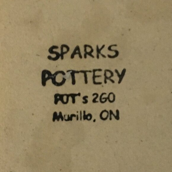 Handmade Canadian Sparks Pottery Signed Tiny Trinket Dish - Picture 6 of 7